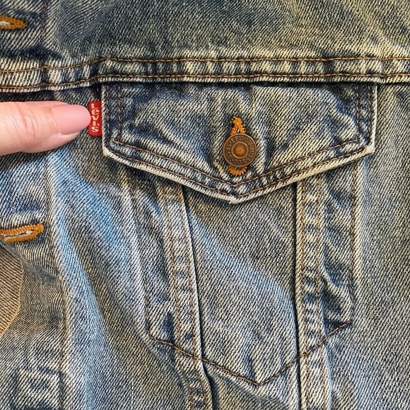 Levi’s Denim Trucker Jacket 80s/90s vintage size medium Men’s - Picture 7 of 13